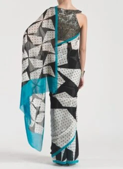 Nice Printed Pure Georgette Satya Paul Saree After Six Wear -ZariGrace Shop nice printed pure georgette satya paul saree sahsp0019 b