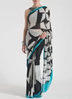 Nice Printed Pure Georgette Satya Paul Saree After Six Wear -ZariGrace Shop nice printed pure georgette satya paul saree sahsp0019 u