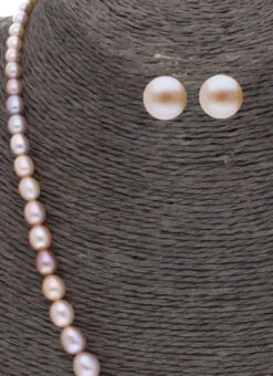 Off White Pearls Necklace Set Party Wear