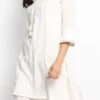 Off White Rayon Kurta Sharara Set Work Wear -ZariGrace Shop off white rayon kurta sharara set krsdmf903 l