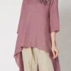 Onion Pink Linen Kurta Set Work Wear -ZariGrace Shop onion pink linen kurta set krsdvcsvts28 l