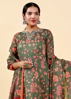 Orange Art Silk Printed Gown After Six Wear -ZariGrace Shop orange art silk printed gown bgwrsuf706 b