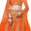 Orange Net Embroidered A Line Lehenga Wedding Wear 2 Orange Net Embroidered A Line Lehenga Wedding Wear -ZariGrace Shop orange net embroidered a line lehenga ghsssitknsh24707 l