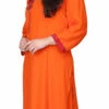Orange Rayon Embroidery Kurta Palazzo Set Party Wear -ZariGrace Shop orange rayon embroidery kurta palazzo set krskifh99660001152 l