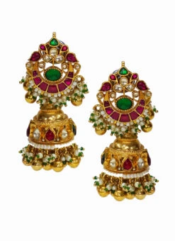 Pachi Pink Jhumka Party Wear -ZariGrace Shop pachi pink jhumka erddrj114824h b