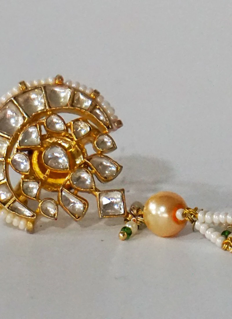 Pachi White Brass Ring Party Wear 3 Pachi White Brass Ring Party Wear