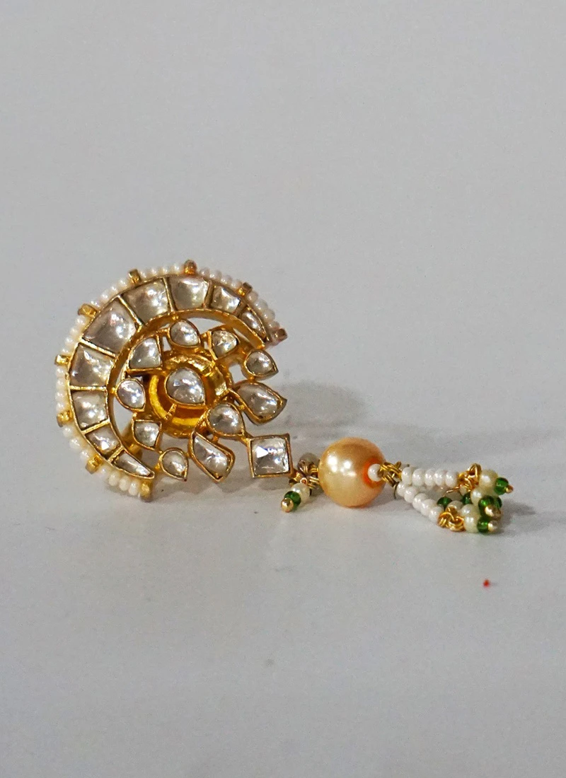 Pachi White Brass Ring Party Wear 4 Pachi White Brass Ring Party Wear - Image 2