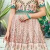 Peach Art Silk Anarkali Gown Party Wear -ZariGrace Shop peach art silk anarkali gown bgwsjssb1206 l
