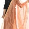Peach Chanderi Cotton Dupatta Festive Wear -ZariGrace Shop peach chanderi cotton dupatta dpdmfmfd029 l