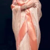 Peach Organza Saree Party Wear -ZariGrace Shop peach organza saree sassls3865 l