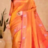 Peach Soft Silk Zari Weaving Saree Festive Wear -ZariGrace Shop peach soft silk zari weaving saree samts20233g l
