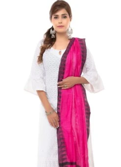 Pink Blended Cotton Dupatta After Six Wear -ZariGrace Shop pink blended cotton dupatta dpsdmfd195 b