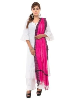 Pink Blended Cotton Dupatta After Six Wear -ZariGrace Shop pink blended cotton dupatta dpsdmfd195 u