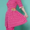 Pink Cotton Kurta Straight Pant Suit After Six Wear -ZariGrace Shop pink cotton kurta straight pant suit krsdrnrwrks107 l