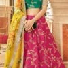 Pink Embroidery Sequins Zari Work Velvet Umbrella Lehenga Wedding Wear -ZariGrace Shop pink embroidery sequins zari work velvet umbrella lehenga ghska46367425 l