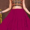 Pink Faux Crepe Bandhin Chaniya Choli Festive Wear 1 Pink Faux Crepe Bandhin Chaniya Choli Festive Wear -ZariGrace Shop pink faux georgette bandhin chaniya choli ghsacw7530 l