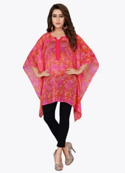 Pink Georgette Kaftan After Six Wear 8 Pink Georgette Kaftan After Six Wear -ZariGrace Shop pink georgette kaftan kfmnc001 u
