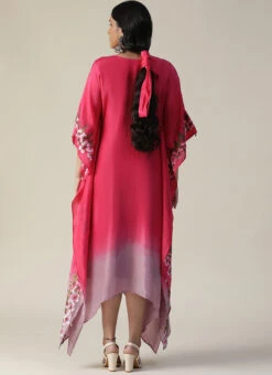 Pink Georgette Tops And Tunics Party Wear -ZariGrace Shop pink georgette tops and tunics kfdsas223 b