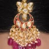 Pink Kundan Mangtikka Party Wear -ZariGrace Shop pink kudan mangtikka hejndunvfembd025 l
