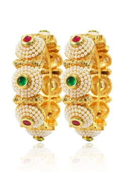 Pink N Green Bangles Set Wedding Wear -ZariGrace Shop pink n green bangles set hjbrmkns0528 u