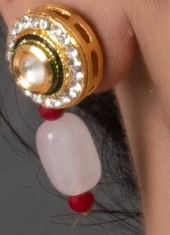 Pink N Maroon Choker Set With Earrings Party Wear