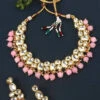 Pink Necklace Set Party Wear -ZariGrace Shop pink necklace set jynmni963 u
