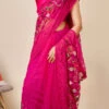 Pink Net Embroidered Saree After Six Wear 2 Pink Net Embroidered Saree After Six Wear -ZariGrace Shop pink net embroidered saree sasacw8969 l