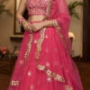 Pink Net Sequins Work Umbrella Lehenga Choli Party Wear 1 Pink Net Sequins Work Umbrella Lehenga Choli Party Wear -ZariGrace Shop pink net sequins work umbrella lehenga choli ghsir4204 l