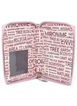 Pink Polyster Clutch