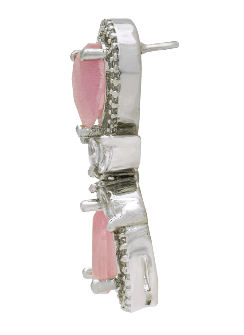 Pink Stones Alloy Choker Party Wear 3 Pink Stones Alloy Choker Party Wear