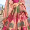 Pink Viscose Silk Embroidered Umbrella Lehenga Wedding Wear -ZariGrace Shop pink viscose silk embroidered umbrella lehenga ghsli22317106 l