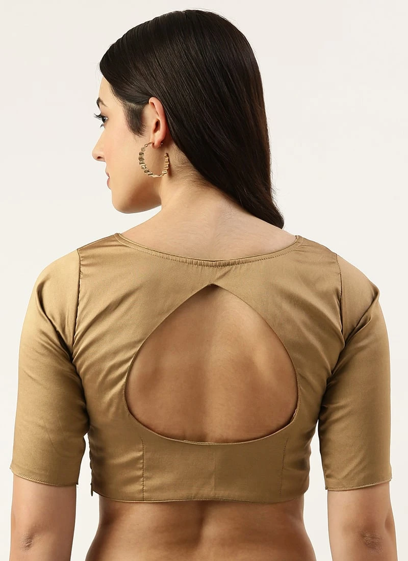 Prairie Sand Taffeta Blouse With Keyhole Work Wear 6 Prairie Sand Taffeta Blouse With Keyhole Work Wear - Image 4