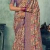 Purple Art Silk Printed Saree Festive Wear -ZariGrace Shop purple art silk printed saree samkns6806 l