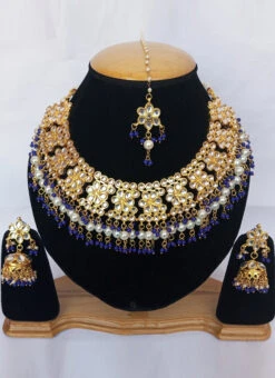 Purple Necklace Set Wedding Wear -ZariGrace Shop purple necklace set jynsmniczb104 b