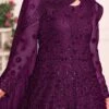 Purple Net Anarkali Suit Party Wear -ZariGrace Shop purple net anarkali suit slsaj2103 l