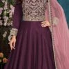 Purple Soft Art Silk Embroidered N Sequins Anarkali Suit Wedding Wear 1 Purple Soft Art Silk Embroidered N Sequins Anarkali Suit Wedding Wear -ZariGrace Shop purple soft art silk embroidered n sequins anarkali suit slsaj30393502 l