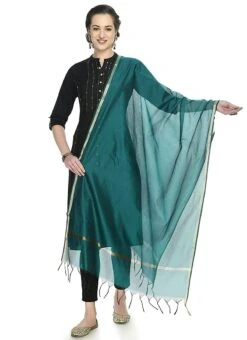 Rama Green Art Silk Banarasi Dupatta After Six Wear -ZariGrace Shop rama green art silk banarasi dupatta dpsdmfd186 u