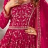 Rani Pink Faux Georgette Embroidered Anarkali Suit Party Wear 1 Rani Pink Faux Georgette Embroidered Anarkali Suit Party Wear -ZariGrace Shop rani pink faux georgette embroidered anarkali suit slsrf26963 l