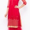 Rani Pink Net Embroidered Kurta Sharara Set After Six Wear -ZariGrace Shop rani pink net embroidered kurta sharara set krsmnc2124ks l