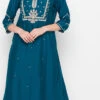 Readymade Teal Modal Silk Sequin Embroidery Kurta Palazzo Set Work Wear 2 Readymade Teal Modal Silk Sequin Embroidery Kurta Palazzo Set Work Wear -ZariGrace Shop readymade teal modal silk sequin embroidery kurta palazzo set krsmza12a606t l