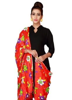 Red Cotton Semi Patiala Pant After Six Wear -ZariGrace Shop red cotton semi patiala pant wbpat027 b