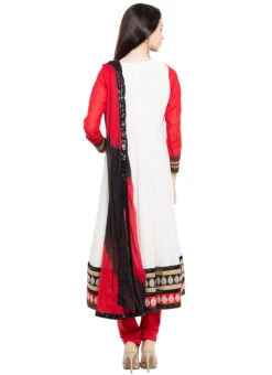 Red Georgette Anarkali Suit Party Wear -ZariGrace Shop red georgette anarkali suit slmnc1663 b