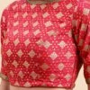 Red Jacquard Viscose Blouse Festive Wear -ZariGrace Shop red jacquard viscose blouse BLBS02303869 l