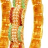 Red Kundan Bangle Set Festive Wear -ZariGrace Shop red kundan bangle set hjbrmkns0516 l
