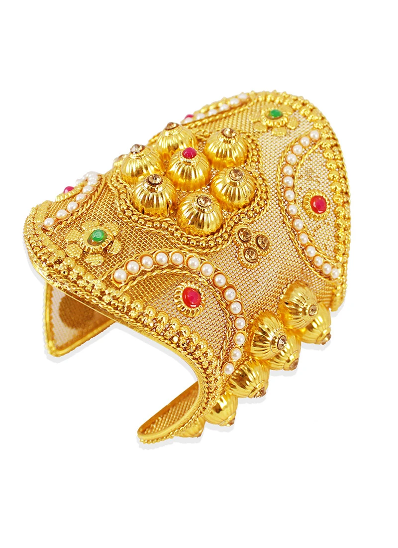 Red Kundan Bracelet Wedding Wear 5 Red Kundan Bracelet Wedding Wear - Image 3