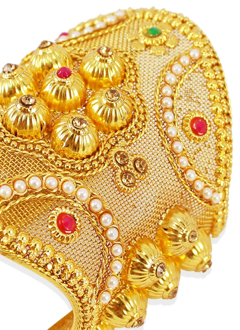 Red Kundan Bracelet Wedding Wear 3 Red Kundan Bracelet Wedding Wear