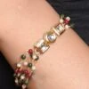 Red N Green Designer Bracelet Party Wear -ZariGrace Shop red n green designer bracelet hnjfemlbr005 l