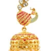 Red N White Jhumka Earrings Festive Wear -ZariGrace Shop red n white jhumka earrings ermkns0543 l