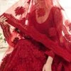 Red Net A Line Lehenga Wedding Wear -ZariGrace Shop red net a line lehenga ghsccq1004c l