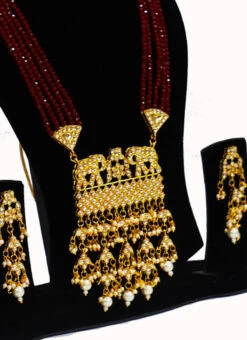 Red White Princess Necklace Se Party Wear